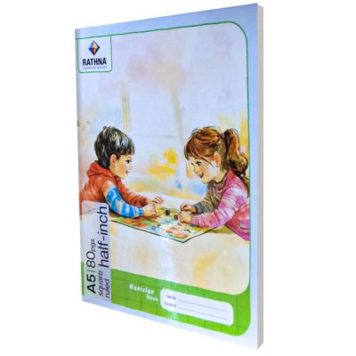 A5 Square Ruled Half Inch - 80 Pages